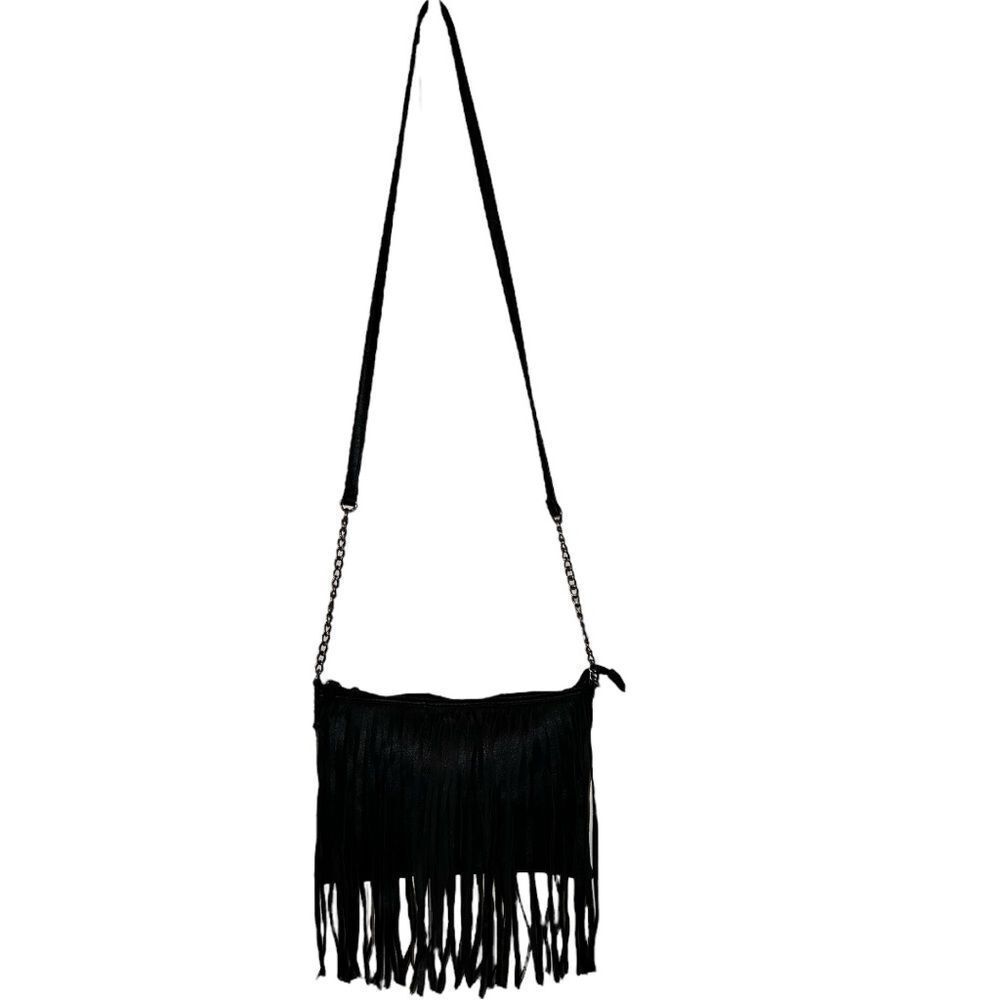Deb & Dave black fringe shoulder bag!